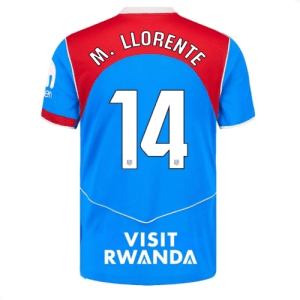 Echipament fotbal Atletico Madrid Marcos Llorente #14 Tricou Treilea 2025-26 pentru bărbați
