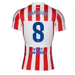 Echipament fotbal Atletico Madrid Pablo Barrios #8 Tricou Acasa 2025-26 pentru bărbați