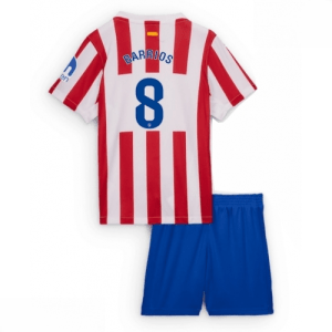 Echipament fotbal Atletico Madrid Pablo Barrios #8 Tricou Acasa 2025-26 pentru copii + șort