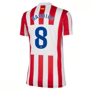 Echipament fotbal Atletico Madrid Pablo Barrios #8 Tricou Acasa 2025-26 pentru femei mânecă scurtă