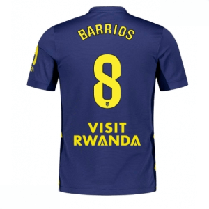 Echipament fotbal Atletico Madrid Pablo Barrios #8 Tricou Deplasare 2025-26 pentru bărbați