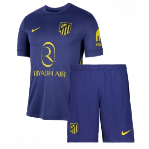 Echipament fotbal Atletico Madrid Tricou Deplasare 2025-26 pentru copii + șort