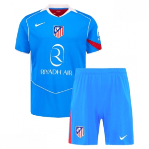 Echipament fotbal Atletico Madrid Tricou Treilea 2025-26 pentru copii + șort