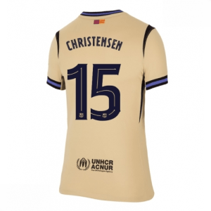 Echipament fotbal Barcelona Andreas Christensen #15 Tricou Deplasare 2025-26 pentru femei mânecă scurtă