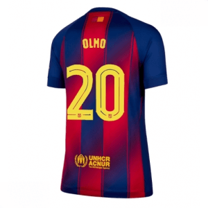 Echipament fotbal Barcelona Dani Olmo #20 Tricou Acasa 2025-26 pentru femei mânecă scurtă