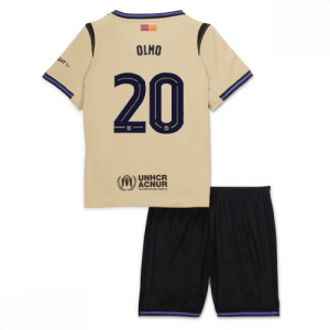 Echipament fotbal Barcelona copii Dani Olmo #20 Tricou Deplasare 2025-26 pentru set fotbal
