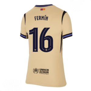 Echipament fotbal Barcelona Fermin Lopez #16 Tricou Deplasare 2025-26 pentru femei mânecă scurtă