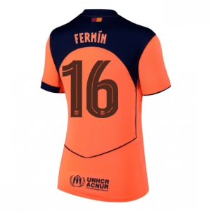 Echipament fotbal Barcelona Fermin Lopez #16 Tricou Treilea 2025-26 pentru femei mânecă scurtă