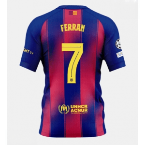 Echipament fotbal Barcelona Ferran Torres #7 Tricou Acasa 2025-26 pentru bărbați