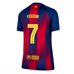 Echipament fotbal Barcelona Ferran Torres #7 Tricou Acasa 2025-26 pentru femei mânecă scurtă