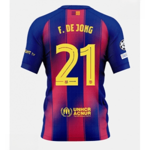 Echipament fotbal Barcelona Frenkie de Jong #21 Tricou Acasa 2025-26 pentru bărbați