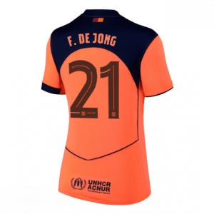 Echipament fotbal Barcelona Frenkie de Jong #21 Tricou Treilea 2025-26 pentru femei mânecă scurtă