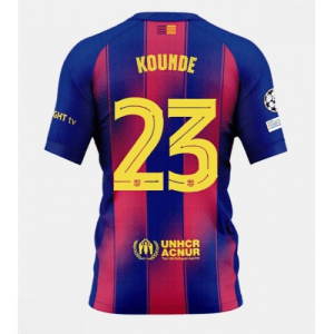 Echipament fotbal Barcelona Jules Kounde #23 Tricou Acasa 2025-26 pentru bărbați
