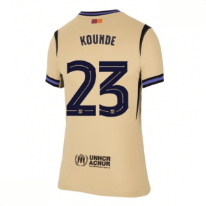 Echipament fotbal Barcelona Jules Kounde #23 Tricou Deplasare 2025-26 pentru femei mânecă scurtă