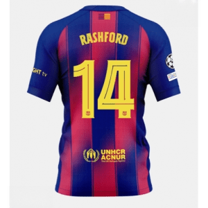 Echipament fotbal Barcelona Marcus Rashford #14 Tricou Acasa 2025-26 pentru bărbați