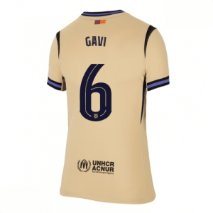 Echipament fotbal Barcelona Paez Gavi #6 Tricou Deplasare 2025-26 pentru femei mânecă scurtă