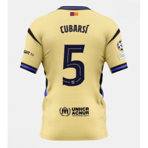 Echipament fotbal Barcelona Pau Cubarsi #5 Tricou Deplasare 2025-26 pentru bărbați