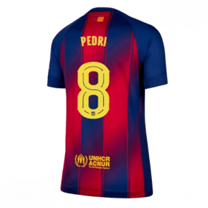Echipament fotbal Barcelona Pedri Gonzalez #8 Tricou Acasa 2025-26 pentru femei mânecă scurtă