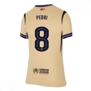 Echipament fotbal Barcelona Pedri Gonzalez #8 Tricou Deplasare 2025-26 pentru femei mânecă scurtă