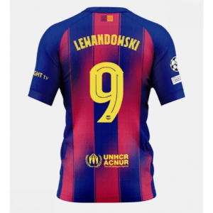 Echipament fotbal Barcelona Robert Lewandowski #9 Tricou Acasa 2025-26 pentru bărbați