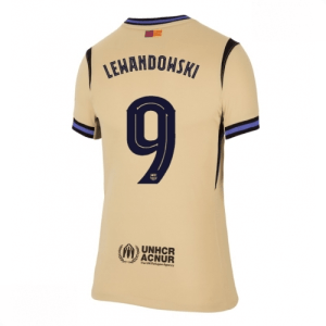 Echipament fotbal Barcelona Robert Lewandowski #9 Tricou Deplasare 2025-26 pentru femei mânecă scurtă