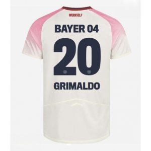 Echipament fotbal Bayer Leverkusen Alejandro Grimaldo #20 Tricou Deplasare 2025-26 pentru bărbați