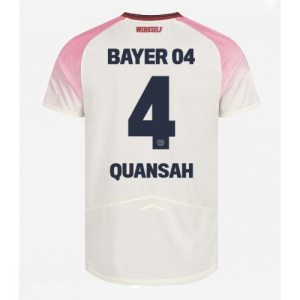 Echipament fotbal Bayer Leverkusen Jarell Quansah #4 Tricou Deplasare 2025-26 pentru bărbați