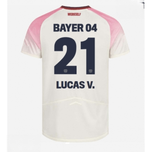 Echipament fotbal Bayer Leverkusen Lucas Vazquez #21 Tricou Deplasare 2025-26 pentru bărbați