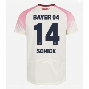 Echipament fotbal Bayer Leverkusen Patrik Schick #14 Tricou Deplasare 2025-26 pentru bărbați