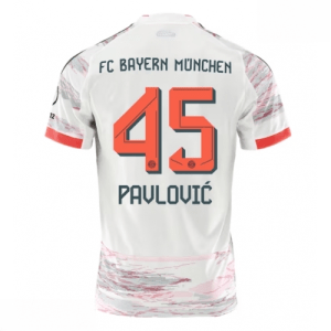 Echipament fotbal Bayern Munich Aleksandar Pavlovic #45 Tricou Deplasare 2025-26 pentru bărbați