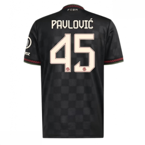Echipament fotbal Bayern Munich Aleksandar Pavlovic #45 Tricou Treilea 2025-26 pentru bărbați
