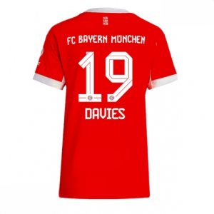 Echipament fotbal Bayern Munich Alphonso Davies #19 Tricou Acasa 2025-26 pentru femei mânecă scurtă