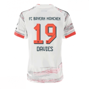 Echipament fotbal Bayern Munich Alphonso Davies #19 Tricou Deplasare 2025-26 pentru femei mânecă scurtă