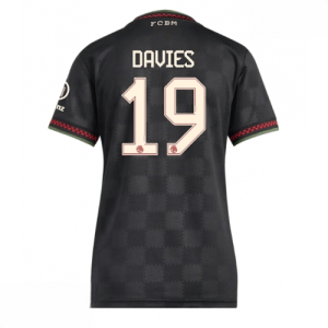 Echipament fotbal Bayern Munich Alphonso Davies #19 Tricou Treilea 2025-26 pentru femei mânecă scurtă