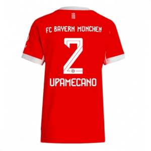 Echipament fotbal Bayern Munich Dayot Upamecano #2 Tricou Acasa 2025-26 pentru femei mânecă scurtă