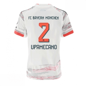 Echipament fotbal Bayern Munich Dayot Upamecano #2 Tricou Deplasare 2025-26 pentru femei mânecă scurtă