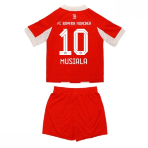 Echipament fotbal Bayern Munich Jamal Musiala #10 Tricou Acasa 2025-26 pentru copii set fotbal