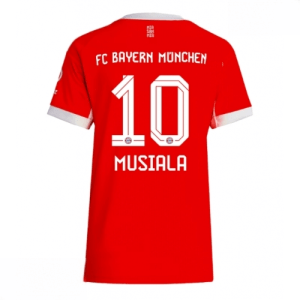 Echipament fotbal Bayern Munich Jamal Musiala #10 Tricou Acasa 2025-26 pentru femei mânecă scurtă