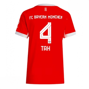 Echipament fotbal Bayern Munich Jonathan Tah #4 Tricou Acasa 2025-26 pentru femei mânecă scurtă