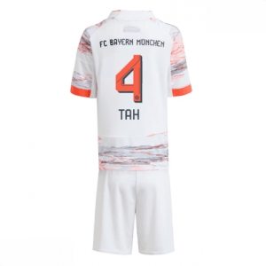 Echipament fotbal Bayern Munich Jonathan Tah #4 Tricou Deplasare 2025-26 pentru copii set fotbal