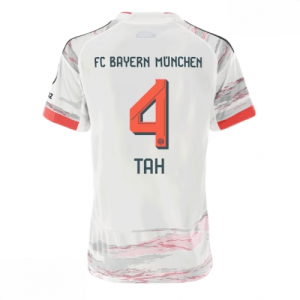 Echipament fotbal Bayern Munich Jonathan Tah #4 Tricou Deplasare 2025-26 pentru femei mânecă scurtă