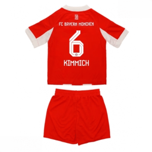 Echipament fotbal Bayern Munich Joshua Kimmich #6 Tricou Acasa 2025-26 pentru copii set fotbal