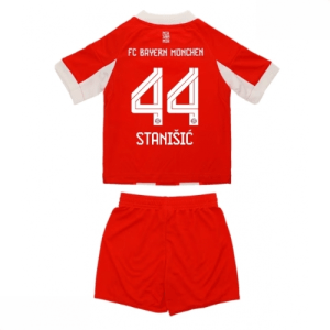 Echipament fotbal Bayern Munich Josip Stanisic #44 Tricou Acasa 2025-26 pentru copii set fotbal