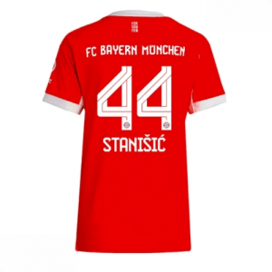 Echipament fotbal Bayern Munich Josip Stanisic #44 Tricou Acasa 2025-26 pentru femei mânecă scurtă