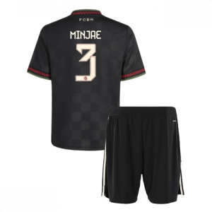 Echipament fotbal Bayern Munich Kim Min-jae #3 Tricou Treilea 2025-26 pentru copii set fotbal