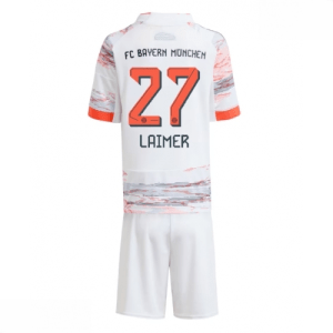 Echipament fotbal Bayern Munich Konrad Laimer #27 Tricou Deplasare 2025-26 pentru copii set fotbal