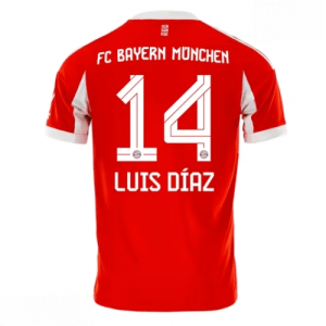 Echipament fotbal Bayern Munich Luis Diaz #14 Tricou Acasa 2025-26 pentru bărbați