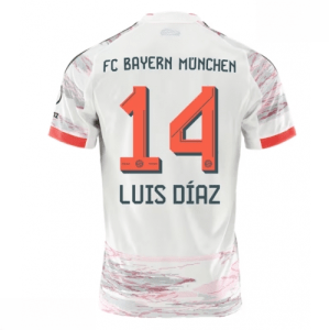 Echipament fotbal Bayern Munich Luis Diaz #14 Tricou Deplasare 2025-26 pentru bărbați