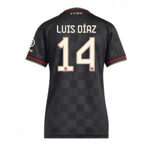 Echipament fotbal Bayern Munich Luis Diaz #14 Tricou Treilea 2025-26 pentru femei mânecă scurtă