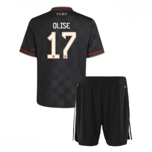 Echipament fotbal Bayern Munich Michael Olise #17 Tricou Treilea 2025-26 pentru copii set fotbal